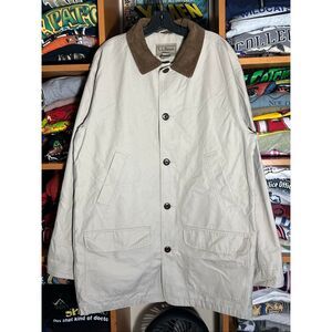 LL Bean Men’s Large Tall Canvas Chore Barn Corduroy Jacket